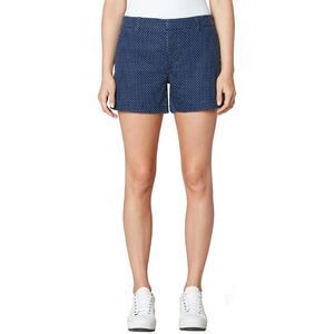 Liverpool Los Angeles Womens Dot Print Shorts 16 Mood Indigo